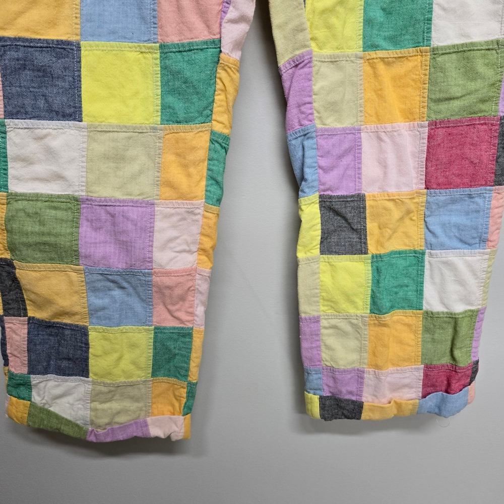 Orvis Patchwork Pants Mens 34 Multi Color Cotton Straight Leg Preppy Coastal - Picture 2 of 11
